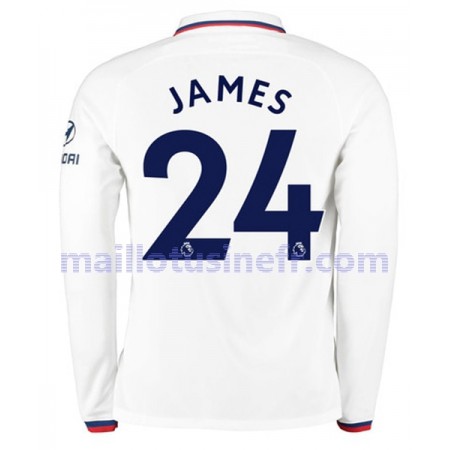 Maillot de Foot Chelsea JAMES 24 Extérieur 2019-20 Manches Longues Maillot de Foot Chelsea JAMES 24 Extérieur 2019-20 Manches Longues